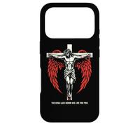 Christian Jesus Cross Angel Wings John 3:16 Bible Verse Art Case for iPhone 17 Pro