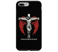 Christian Jesus Cross Angel Wings John 3:16 Bible Verse Art Case for iPhone 7 Plus/8 Plus