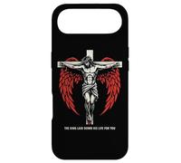 Christian Jesus Cross Angel Wings John 3:16 Bible Verse Art Case for iPhone Air