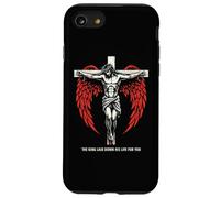 Christian Jesus Cross Angel Wings John 3:16 Bible Verse Art Case for iPhone SE (2020) / 7/8