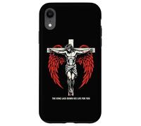 Christian Jesus Cross Angel Wings John 3:16 Bible Verse Art Case for iPhone XR