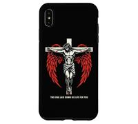 Christian Jesus Cross Angel Wings John 3:16 Bible Verse Art Case for iPhone XS Max