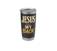 Christian Jesus Has My Back Faith Gift Stainless Steel Insulated Tumbler