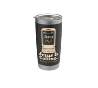 Christian Jesus is Calling Decline Accept Gift Stainless Steel Insulated Tumbler