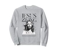 Christian Jesus Is King Bible Verse Design Sweatshirt