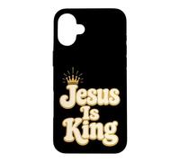 Christian Jesus Is King Faith Gift Case for iPhone 16 Plus
