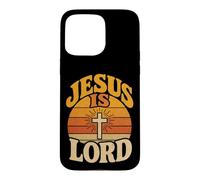Christian Jesus Is Lord Cross Faith Gift Case for iPhone 15 Pro Max