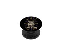 Christian Jesus Is Lord Messiah Savior Word Cloud Gift PopSockets Adhesive PopGrip