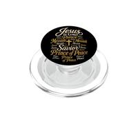 Christian Jesus Is Lord Messiah Savior Word Cloud Gift PopSockets PopGrip for MagSafe