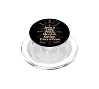 Christian Jesus Is Lord Messiah Savior Word Cloud Gift PopSockets PopGrip for MagSafe