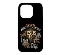 Christian Jesus Is Lord Prince Messiah Savior Gift Case for iPhone 15 Pro