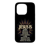 Christian Jesus Is Lord Prince Messiah Savior Gift Case for iPhone 15 Pro