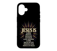 Christian Jesus Is Lord Prince Messiah Savior Gift Case for iPhone 16