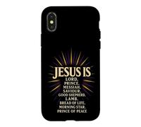 Christian Jesus Is Lord Prince Messiah Savior Gift Case for iPhone X/XS