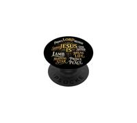 Christian Jesus Is Lord Prince Messiah Savior Gift PopSockets Adhesive PopGrip