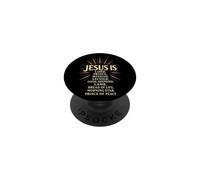 Christian Jesus Is Lord Prince Messiah Savior Gift PopSockets Adhesive PopGrip