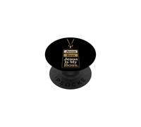 Christian Jesus Is My Boss Faith Gift PopSockets Adhesive PopGrip