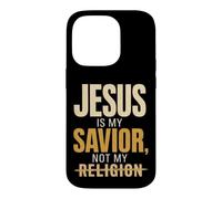 Christian Jesus Is My Savior Not Religion Gift Case for iPhone 14 Pro