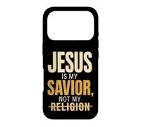 Christian Jesus Is My Savior Not Religion Gift Case for iPhone 17 Pro