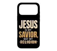 Christian Jesus Is My Savior Not Religion Gift Case for iPhone 17 Pro Max
