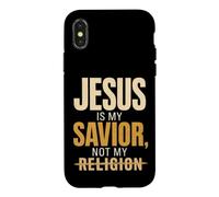Christian Jesus Is My Savior Not Religion Gift Case for iPhone X/XS
