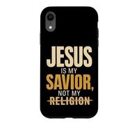 Christian Jesus Is My Savior Not Religion Gift Case for iPhone XR