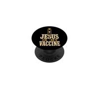 Christian Jesus Is My Vaccine Faith Gift PopSockets Adhesive PopGrip