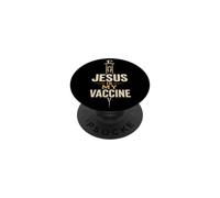 Christian Jesus Is My Vaccine Faith Gift PopSockets Adhesive PopGrip