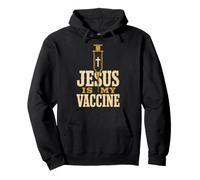 Christian Jesus Is My Vaccine Faith Gift Pullover Hoodie