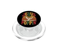 Christian Jesus Is Poppin' Retro Faith Gift PopSockets PopGrip for MagSafe