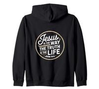 Christian Jesus Is The Way The Truth And The Life John 14 6 Zip Hoodie