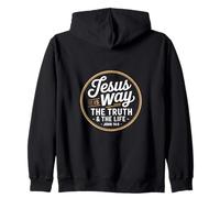 Christian Jesus Is Way The Truth And The Life John 14 6 Zip Hoodie