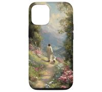 Christian Jesus Leaves the 99 Shepherd Faith Floral Path Case for iPhone 12/12 Pro