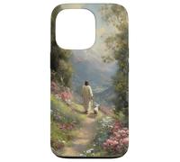 Christian Jesus Leaves the 99 Shepherd Faith Floral Path Case for iPhone 13 Pro