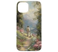Christian Jesus Leaves the 99 Shepherd Faith Floral Path Case for iPhone 15 Plus