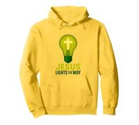 Christian Jesus Lights The Way religious Quote Pullover Hoodie