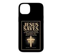 Christian Jesus Saves Bible Verse Acts 4:12 Gift Case for iPhone 14 Plus