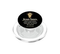 Christian Jesus Saves Bible Verse Acts 4:12 Gift PopSockets PopGrip for MagSafe