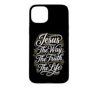 Christian Jesus The Way The Truth The Life Bible Study Case for iPhone 15 Plus