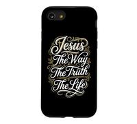 Christian Jesus The Way The Truth The Life Bible Study Case for iPhone SE (2020) / 7/8