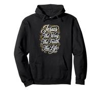 Christian Jesus The Way The Truth The Life Bible Study Pullover Hoodie