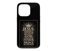 Christian Jesus Wonderful Counselor Mighty God Isaiah 9:6 Case for iPhone 13 Pro