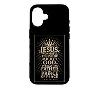 Christian Jesus Wonderful Counselor Mighty God Isaiah 9:6 Case for iPhone 16