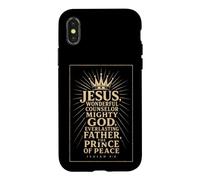 Christian Jesus Wonderful Counselor Mighty God Isaiah 9:6 Case for iPhone X/XS