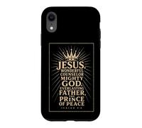 Christian Jesus Wonderful Counselor Mighty God Isaiah 9:6 Case for iPhone XR