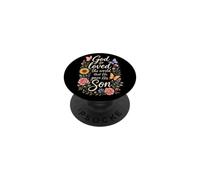 Christian John 3:16 God So Loved Floral Gift PopSockets Adhesive PopGrip