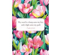Christian Journal for Women with Bible Verse on Cover - Thy word is a lamp unto my feet and a light unto my path