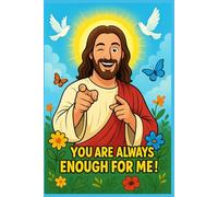 Christian Journal with Jesus Cover - Faith Notebook with Inspirational Bible Verse Message “You Are Always Enough for Me” | Prayer Journal, Gratitude Diary, Devotional Notebook for Women & Men