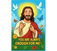 Christian Journal with Jesus Cover - Faith Notebook with Inspirational Bible Verse Message “You Are Always Enough for Me” | Prayer Journal, Gratitude Diary, Devotional Notebook for Women & Men