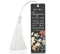 Christian Joyful Bookmark, Inspirational Gift for Believers, Uplifting Gift for Spiritual Readers, Spiritual Bookish Present, Unique Floral & Scripture Design Bookmark, WCB56